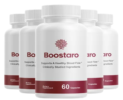 Bottle of Boostaro supplement